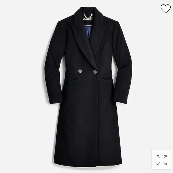J. Crew Jackets & Coats J Crew Mirabelle Topcoat In Italian Wool Cashmere Bm546 Black 2 Coat